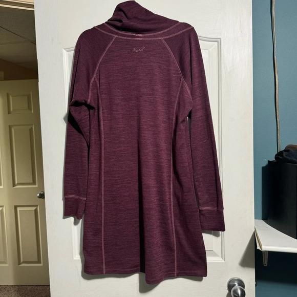 Kuhl Lea Dress Cowl Neck Midi Length Pockets Purple Size XL - Picture 2 of 12